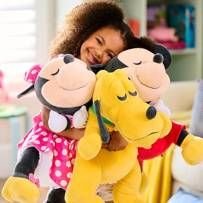 DISNEY STORE Official Cuddleez Plush – Pluto - Big Plush - Super Soft & Huggable Toy for Fans & Kids of All Ages - Perfect Collectible Gift, Plushy Toy