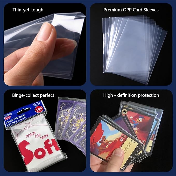 10000ct Card Sleeves - OPP Penny Sleeve for Trading Cards - Premium Toploader Inner - Fit 2.5"x3.5" Standard Trading Sports Game Cards - Ideal for Card Enthusiasts (10000 Pcs)