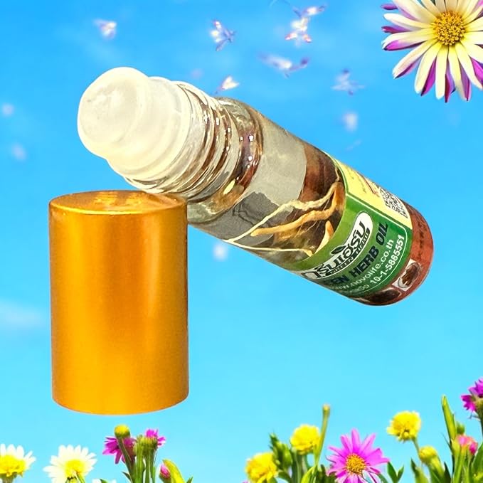 2 Packs - Ginseng Essential Oil - Dau Nong Nhan Sam - 10mL per Bottle with 2 Bottle per Order - Product of Thailand