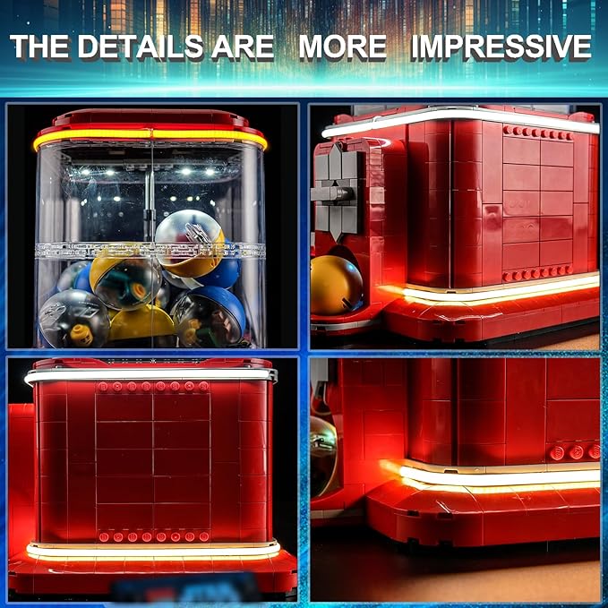 LED Light Kit for Lego 21358 Vending Machine Building Set, Compatible with Lego 21358 Building Blocks Model(Not Include Blocks Set)