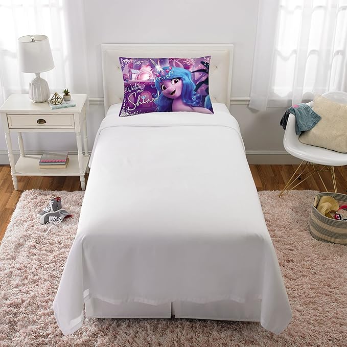 Franco Kids Bedding Super Soft Microfiber Reversible Pillowcase, 20 in x 30 in, My Little Pony