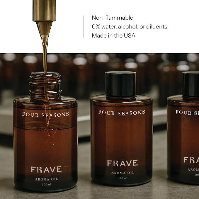 Four Seasons Hotel Diffuser Oil, 100ml 3.38 oz Aroma Oil, Scent Inspired by Four Seasons Hotels, Luxury Aromatherapy Refill Fragrance for Waterless Cold Air Diffusers, Home, Office, Hotel