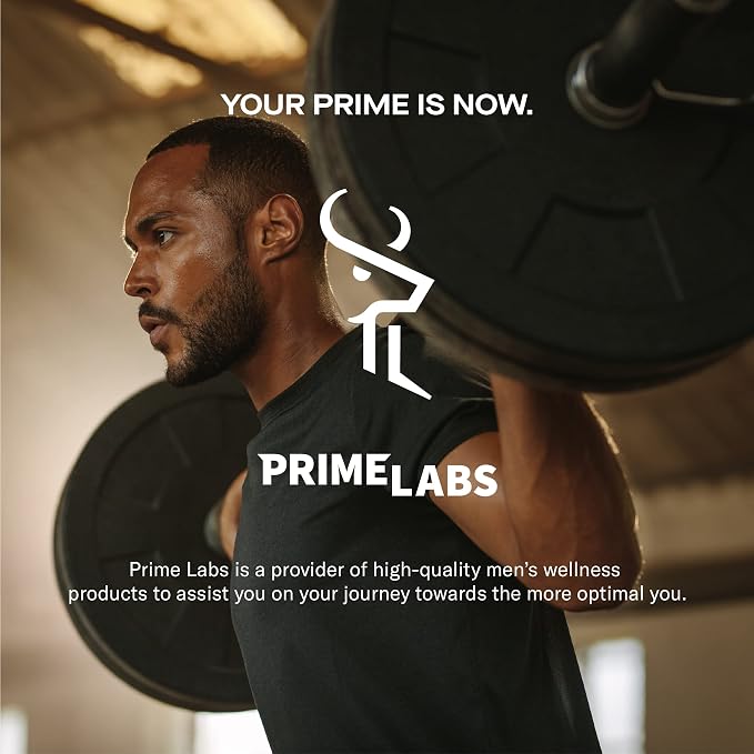 Prime Labs - Men's Testosterone Booster - Stamina, Endurance, & Strength Booster - 60 Caplets