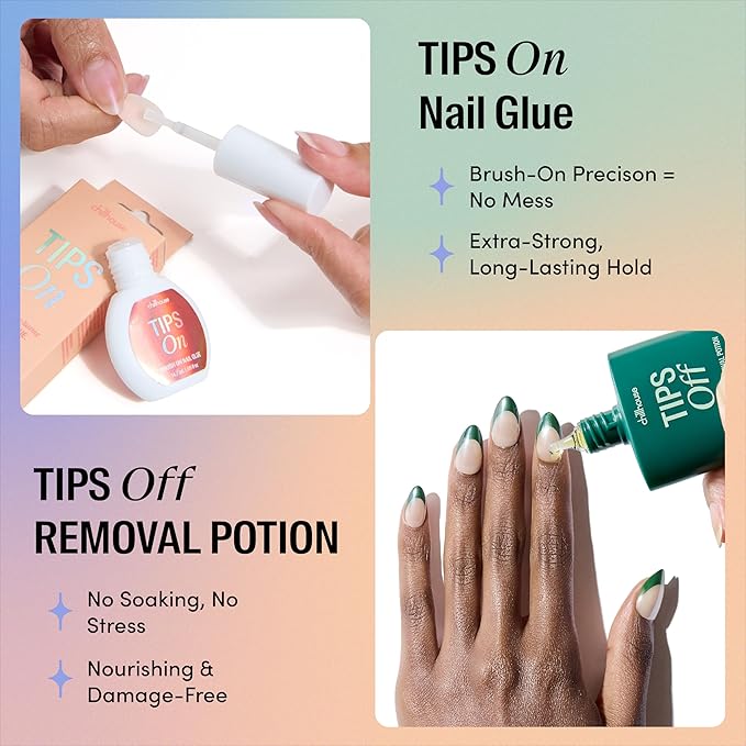 Chillhouse - Chill Tips, Press on Nails Kit - Rebel in a Dress (Almond) - 30 Nail Shapes & Sizes - Up to 2 Weeks of Wear - Customizable Fit - Reusable - Latina Founded, Women Owned - Beauty, Self Care