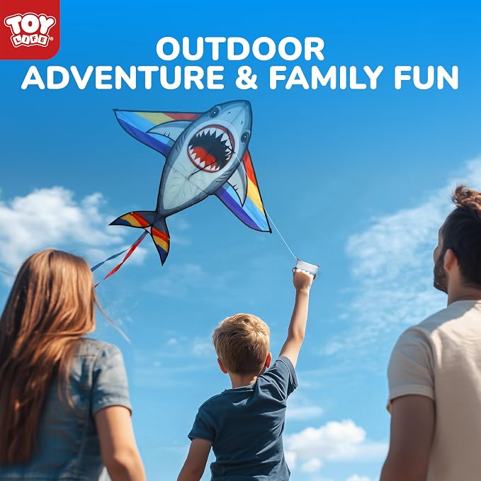TOY Life 55.9'' Kites Easy to Fly for Kids Adults with 328.1 FT String, Beach Kite Outdoor Game Outside Toys Activity, Beach Toys for Kids, Gift for Boys Ages 4-8