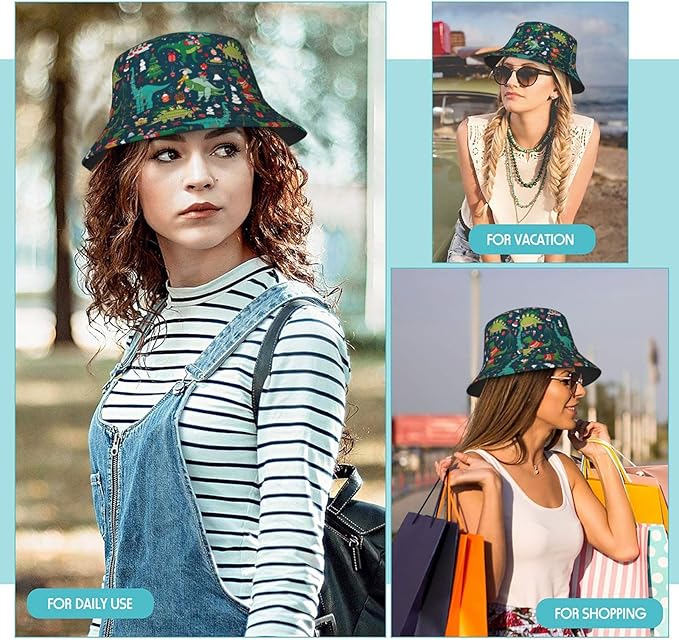 Bucket Hats Fashion Sun Cap Packable Outdoor Fisherman Hat for Women and Men