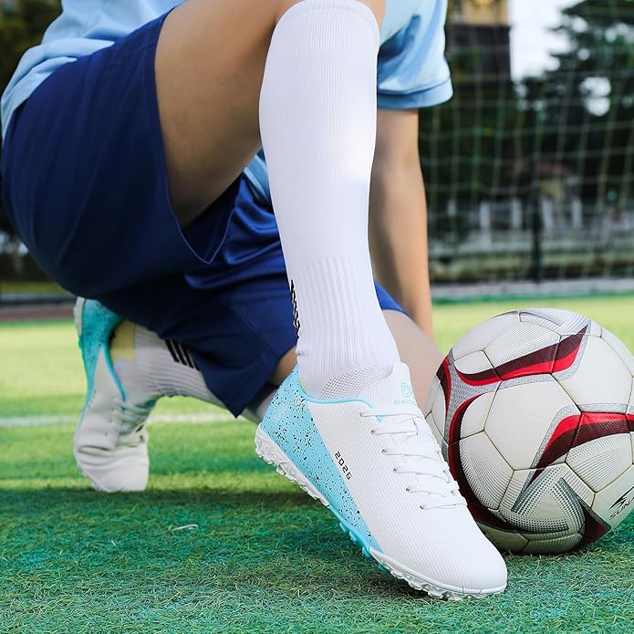Mens Soccer Cleats Womens Indoor Soccer Shoes Wide Baseball Turf Shoes Adult Youth Rugby Shoes Big Boys Small Spikes AG TF Football Boots
