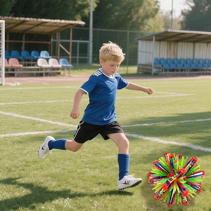 Large Rainbow Expandable Ball, Novelty Plastic Toy from 11.8" to 39.4" Expanding Sphere, Breathing Toy Sphere Designed Specifically for Boys and Girls
