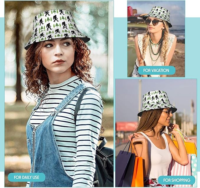 Bucket Hats Fashion Sun Cap Packable Outdoor Fisherman Hat for Women and Men