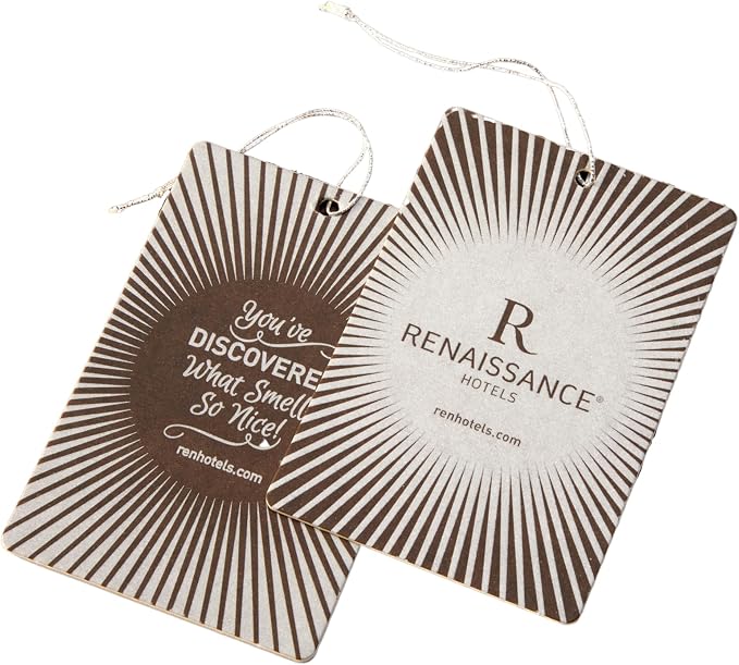 Renaissance - Shiso Tea Fragrance Card Sachet - Luxury Hotel Scent - Air Freshener for Closet - Car Freshener - 1 Hanging Card