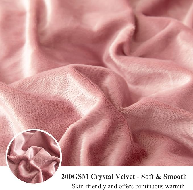 XeGe Luxury Faux Fur Leopard Print Throw Blanket, Soft Cheetah Print Fluffy Bed Blanket, Shaggy Plush Decorative Couch Blanket, Cute Furry Animal Print Fuzzy Blanket for Sofa Bed Couch, Pink, 60x80