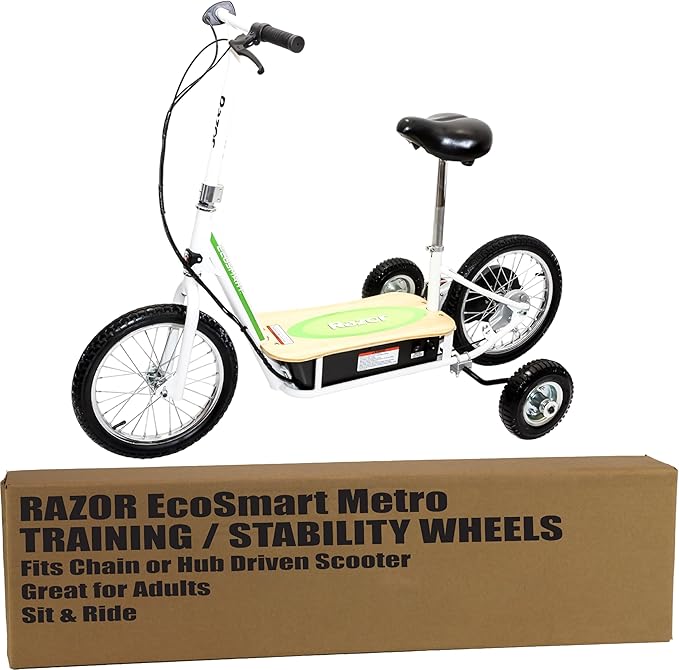 Hardline Products USA Training Wheels for Razor EcoSmart SUP Metro Electric Scooter