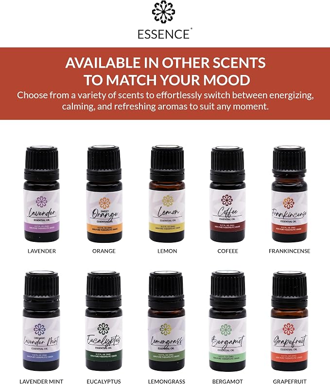 Essence Frankincense Essential Oil, 5 ml | Aromatherapy Oil for Diffusers & Personal Use | Natural Fragrance for Relaxation, Clarity & Wellness | Made in USA | Earthy & Calming Scent