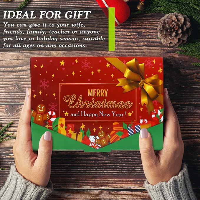 12PCS Christmas Scented Candles, 2.5OZ Jar Candles, 12 Christmas Fragrances Candle Set for Women, Mom, Grandma, Godmother, Coworker, Teacher