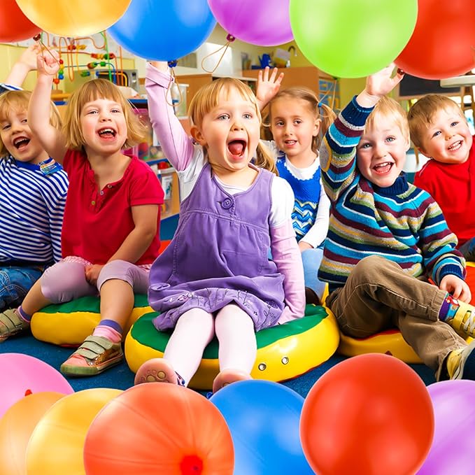 rubfac 25Pcs Punch Balloons, Party Favors for Kids, Thickened Heavy Duty Neon Punching Bouncy Balloon for Birthday Goodie Bag Stuffers Exciting Outdoor Play Supply