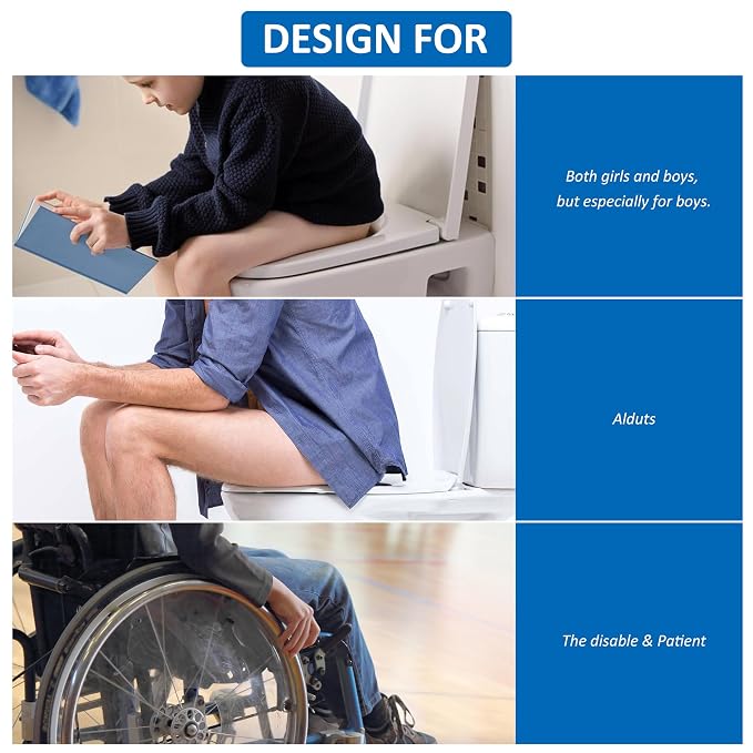 Universal Pee Deflector for Toilet Seat with Toilet lid Lifter, Toilet Splash Guard Prevents Kids and Adult from Peeing Splash.