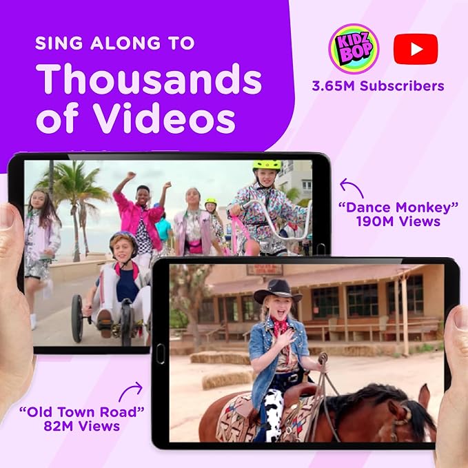 Move2Play, Kidz Bop Karaoke Microphone | The Hit Music Brand for Kids | Toy for Girls & Boys Ages 2, 3, 4, 5, 6, 7, 8+ Years Old | Gift & Birthday Present