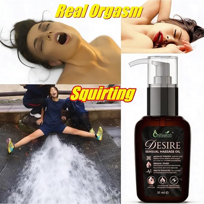 Desire Sensual Massage Oil – 35ml – Intimate Body Massage Oil for Men & Women to Enhance Passion and Touch
