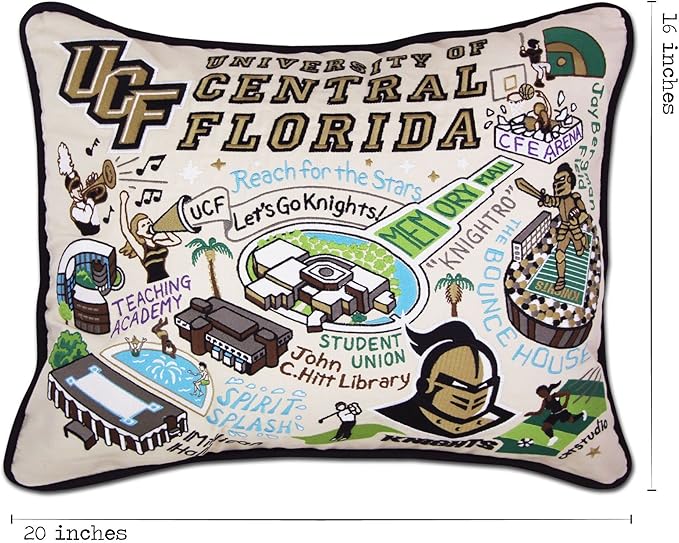Catstudio University of Central Florida Collegiate Embroidered Decorative Throw Pillow
