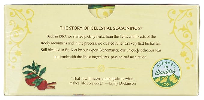 Celestial Seasonings Herbal Tea, Cinnamon Apple Spice, 20 Count