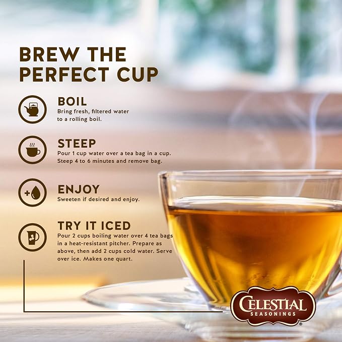 Celestial Seasonings Herbal Tea, Tea Sampler, 18 Count (Pack of 3)