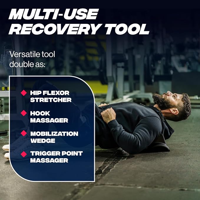Optimized Athletics Psoas Release Tool I Stretching Tool and Deep Tissue Relief I Hip Hook & Hip Flexor Release I Mitigate Soreness of Hip Flexor & Psoas Muscle