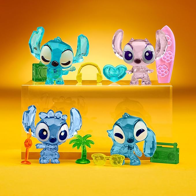 Disney Crystal Surprise 16 Pack Bundle: Series 2 Surprise Blind Mini Figures with Accessories & Activity Compound, Perfect for Party Favors & Mystery Unboxing Fun