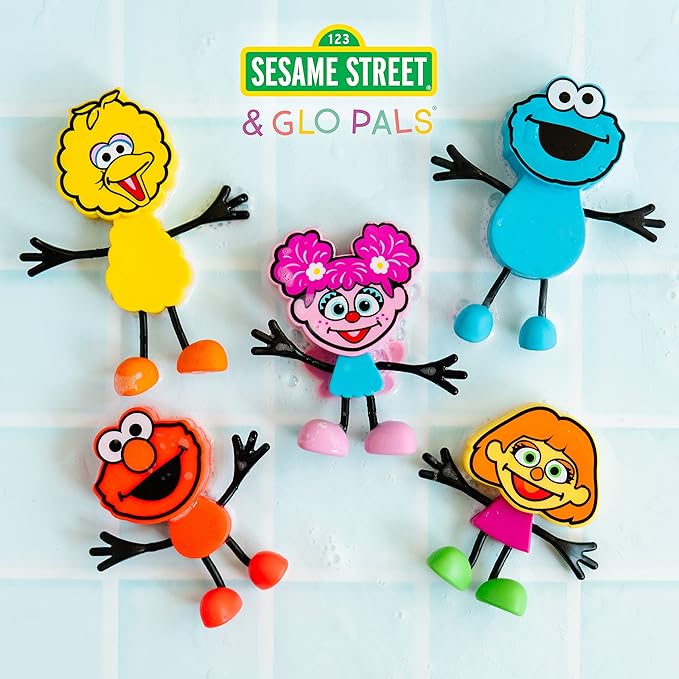 Glo Pals x Sesame Street Water-Activated Light-Up Cubes for Sensory Play (Abby Cadabby - Cubes with Character) - Valentine Day Gift