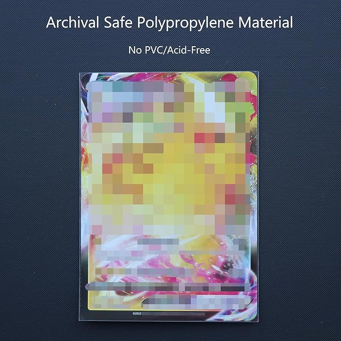 Jumbo Card Sleeves Size L:5.4 x 7.4 Inch - Card Sleeves for Oversized TCG Trading Cards (50pcs)