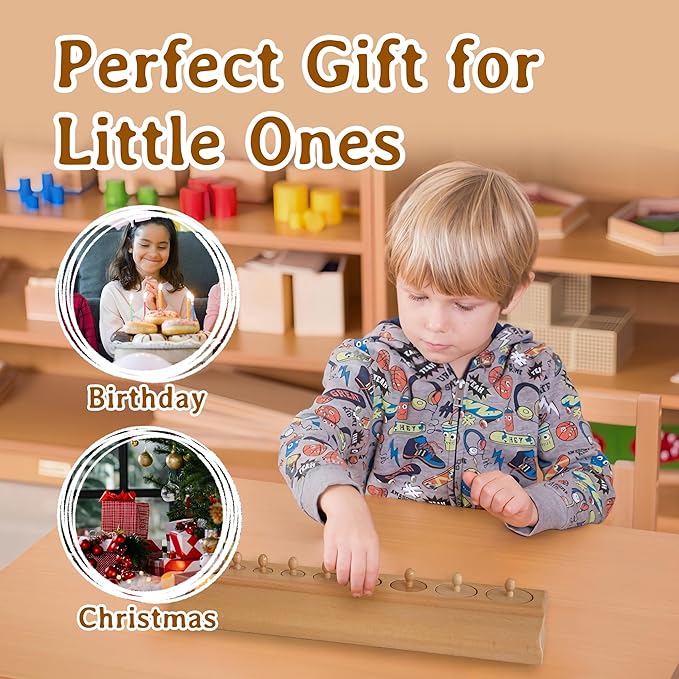 MONTESSORI OUTLET Cylinder Block (Part 1) for Children Aged 3-6: Montessori Education at School and Home