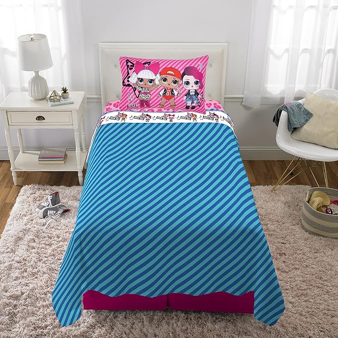 Franco Kids Bedding Sheet Set, Full, L.O.L. Surprise!