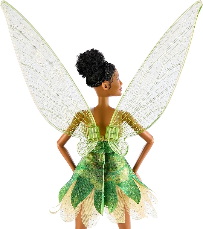 Mattel Disney Peter Pan & Wendy Toys, Tinkerbell Doll with Fairy Outfit & Wings, Collectible Inspired by the Movie
