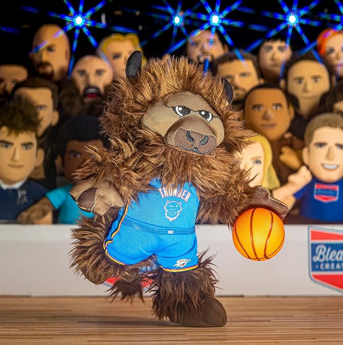 Bleacher Creatures Oklahoma City Thunder Rumble 10" Plush Figure- A Mascot for Play or Display