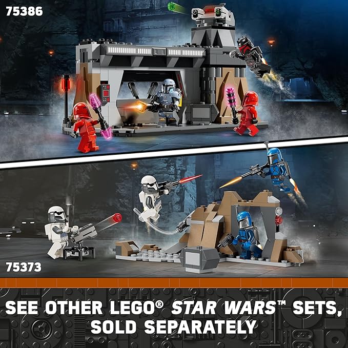 LEGO Star Wars: The Mandalorian Ambush on Mandalore Battle Pack, Building Toy with 4 Star Wars Minifigures, Collectible Brick Built Playset, Star Wars Gift Idea for Boys and Girls Ages 6 and Up, 75373