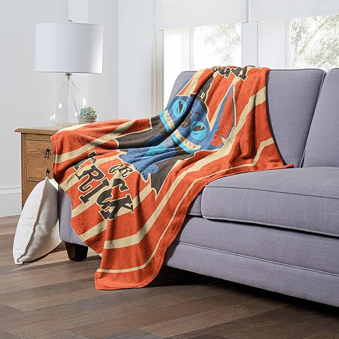 Northwest Lilo and Stitch Silk Touch Throw Blanket, 50" x 60", Trick Or Trick