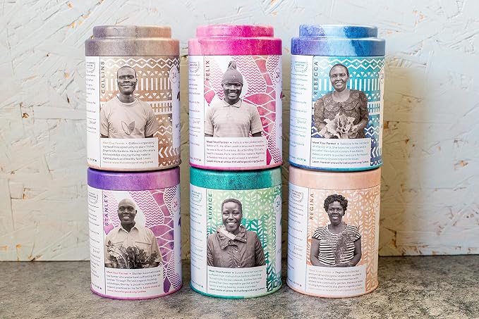 JusTea Purple Jasmine | Pyramid Compostable Tea Bags | Purple Tea | 12+ Cups | Low Caffeine | Award-Winning | Fair Trade | Non-GMO
