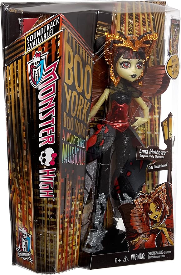 Mattel Monster High Boo York, Boo York Gala Ghoulfriends Luna Mothews Doll
