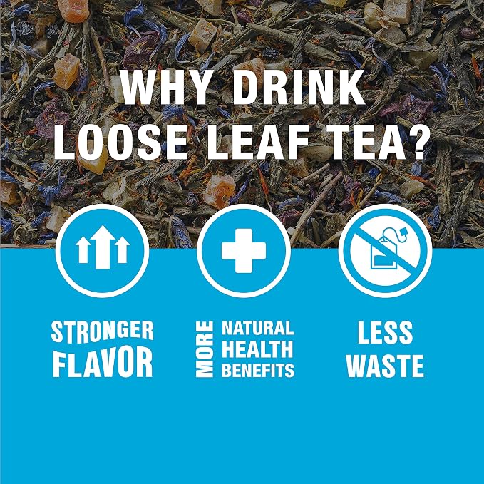 Tiesta Tea - 7 Green Teas Dry Flight Sampler, Loose Leaf, Medium Caffeine Hot & Iced Tea, Premium Green Tea Blends, 7 Resealable Sample Pouches