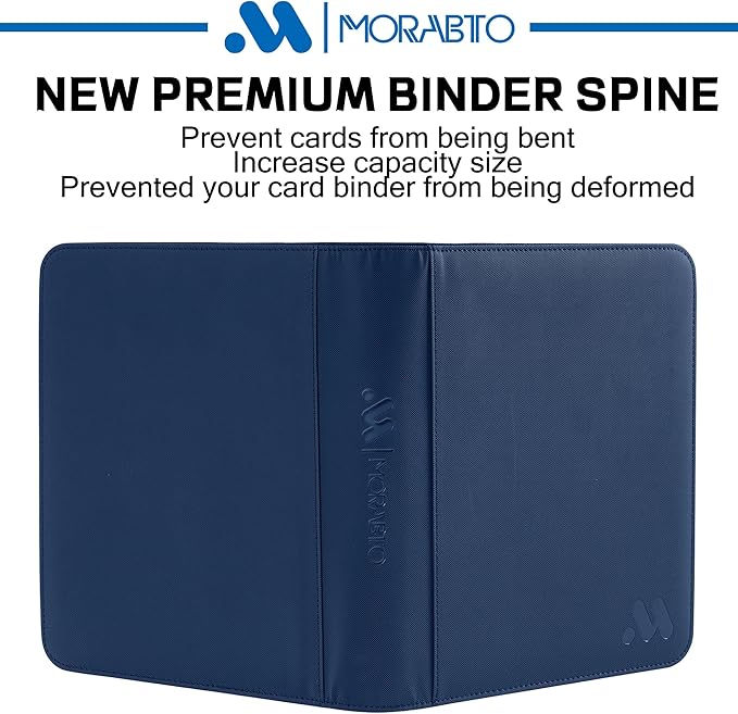 Top Loader Binder, Holds 128 Top Loaders,4 Pocket Top Loader Binders for 3" x 4" Rigid Cards,Card Album Folder for Hard Plastic Top Loaders