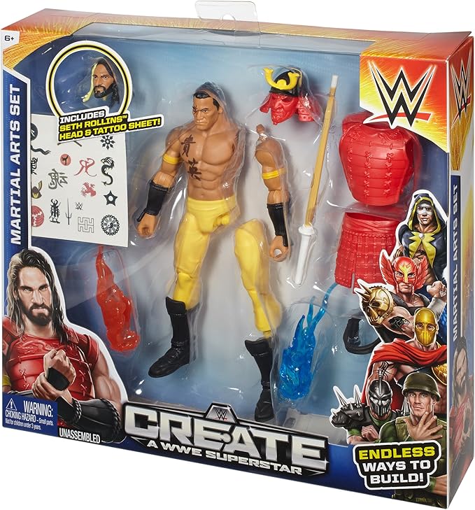 WWE MATTEL Superstar Seth Rollins Ninja Pack