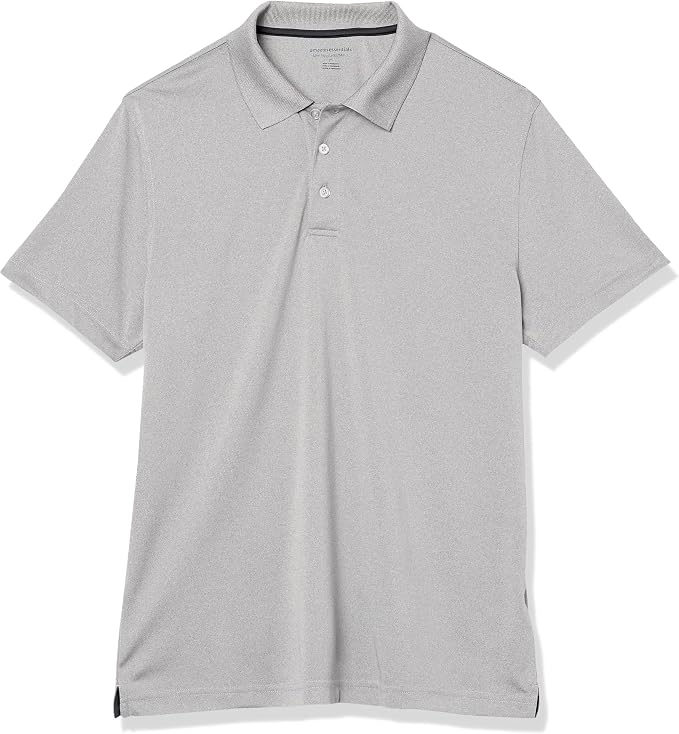 Amazon Essentials Men's Moisture Wicking Golf Polo Shirt, Short Sleeve, Slim-Fit, Quick-Dry, Active Wear