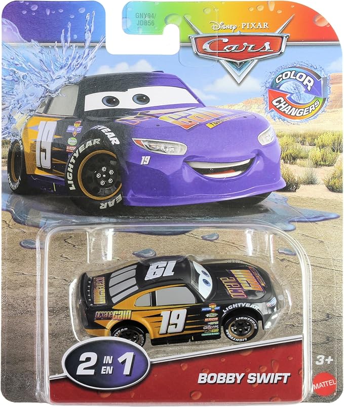 Disney Cars 2026 Color Changers Piston Cup Racer Octane Gain #19 Bobby Swift