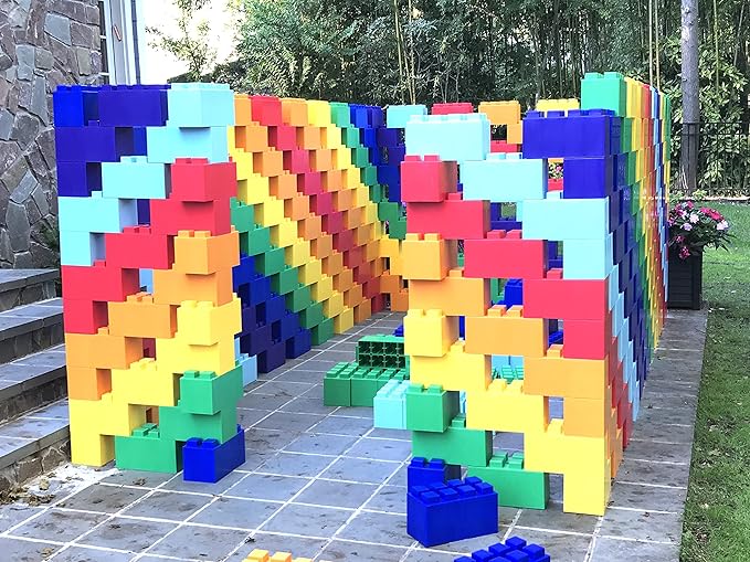 EverBlock Single Color Combo Pack | Giant Building Blocks | Easy to Connect & Reuse | Indoor & Outdoor Use | Build Displays & Structures | Blue