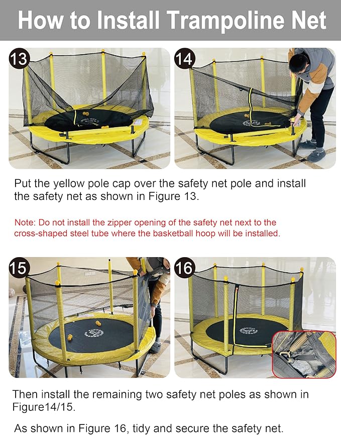 LANGXUN 60" Trampoline Replacement Safety Net