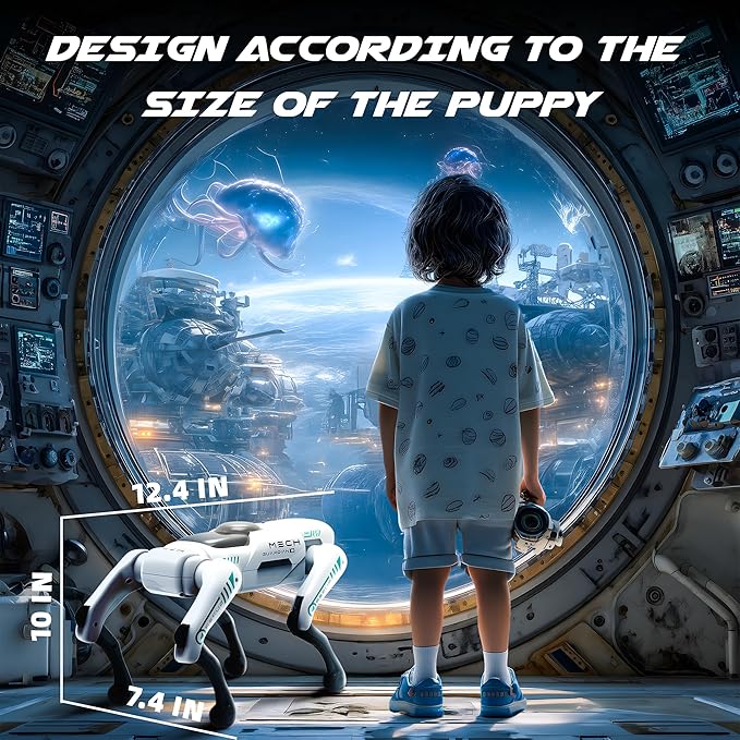 SANCO Smart Robot Dog - Remote Control Robots Pets with APP Programming, Smart and Realistic Robotic Puppy, Interactive Actions and Perform Trick, Ideal Gifts for Kids Boys Adults