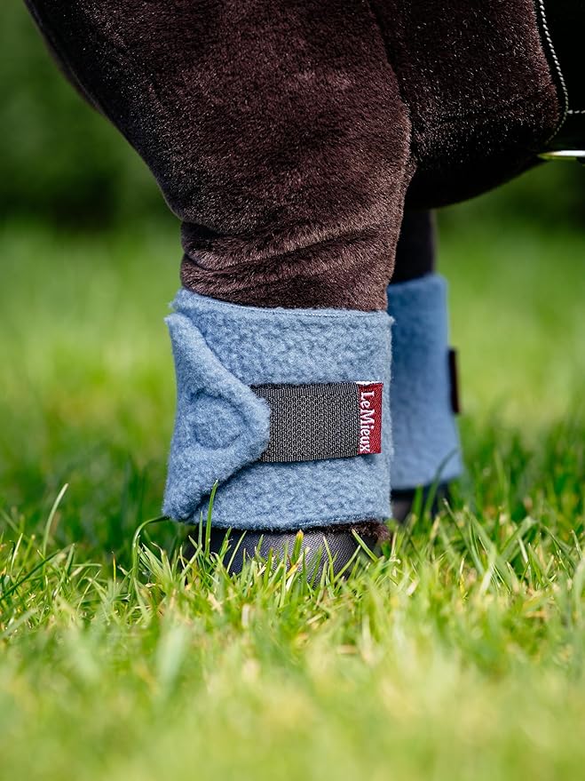 LeMieux Toy Pony Bandages for Toy Pony - Fleece - Simple Fastening - Suitable for Ages 3 Years + - Ice Blue