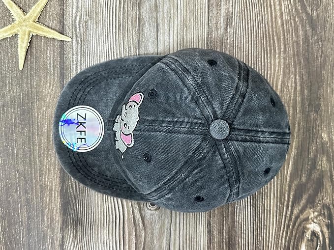 Embroidered Animal Baseball Hats for Boy and Girl