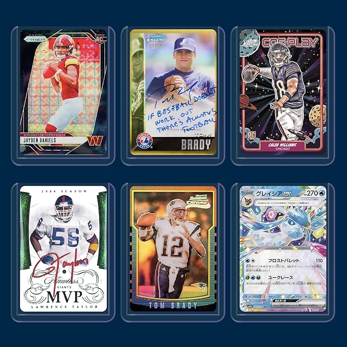100 Hard Card Sleeves Card Toploaders for Protection for Baseball Football Premium Top Loaders for Cards, Ensuring Safety (100 Hard Sleeves)