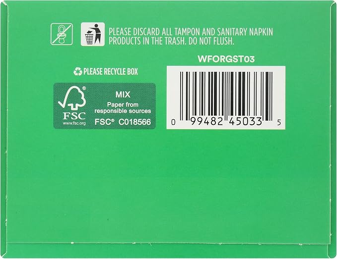 365 by Whole Foods Market, Ultra Thin Pads, Made with Organic Cotton Pads, Super, 10 ct