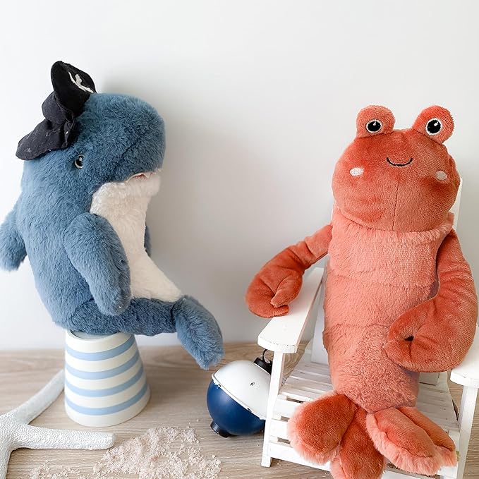 MON AMI Da Pinchi The Lobster Stuffed Animal 10”, Soft & Cuddy Plush Animal, Use as Toy or Nursery Room Décor, for Kids of All Ages, Ocean Animals